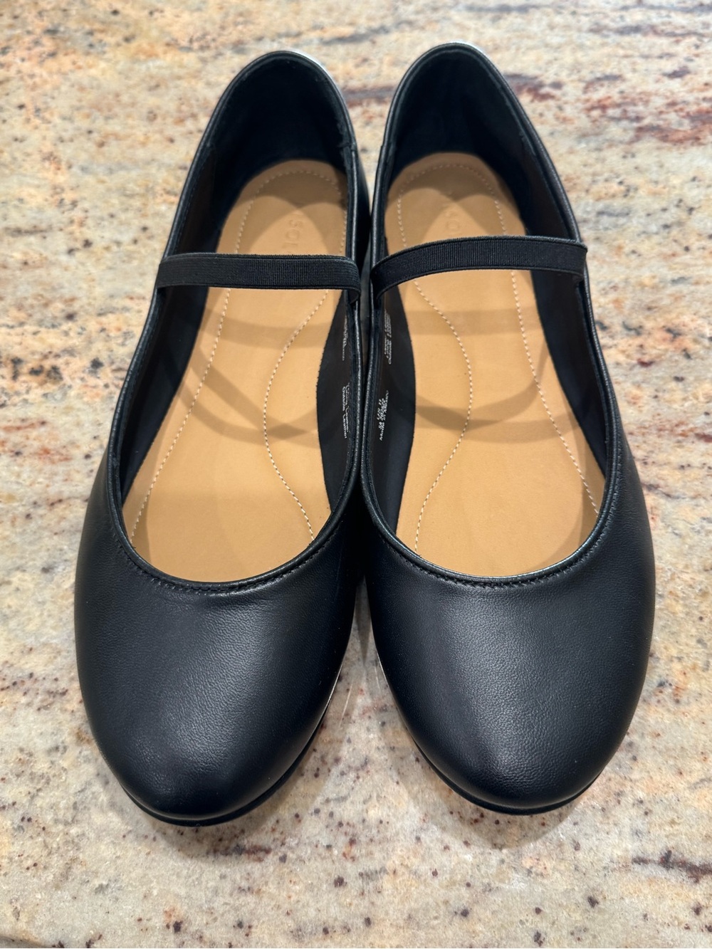 Nisolo Classic Black Leather  Mary Jane Flats - Size 11